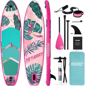 Inflatable Stand Up Paddle Board with Premium iSUP Bundle Accessory Pack, Durable