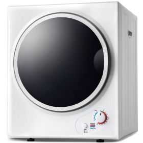 Electric Portable Clothes Dryer, Front Load Laundry Dryer for Apartments, Dormitory and RVs with Easy Knob Control, Wall Mount Kit Included (Color: as Pic)